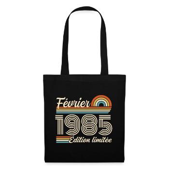 born in February 1985 | 41st Anniversary - Tote Bag - black - Front