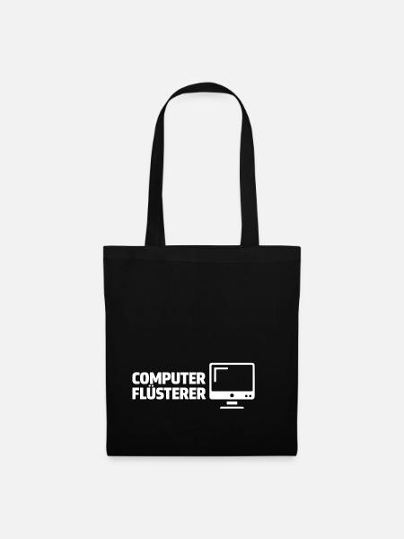 Computer Flüsterer - Stoffbeutel - Schwarz