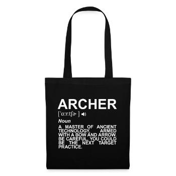 Archer Definition - Tote Bag - black - Front