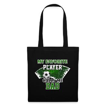 Soccer Dad Gift My Favorite Player Calls Me Dad - Tote Bag - black - Front