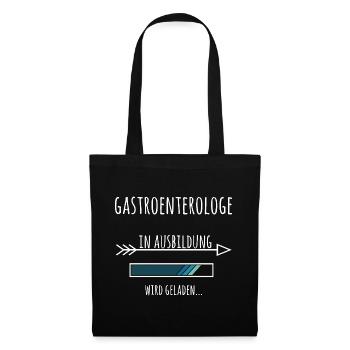 Gastroenterologe Ausbildung Medizinstudium Arzt  - Stoffbeutel - Schwarz - Vorne
