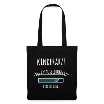 Kinderarzt Ausbildung Medizinstudium Arzt Medizin  - Stoffbeutel - Schwarz - Vorne