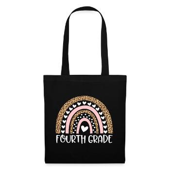 Conception de Léopard Arc-en-ciel pour la quatrième année - Sac en tissu - noir - Devant