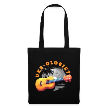 Lustiges Ukulele Designs Und Sprüche - Stoffbeutel - Schwarz - Vorne