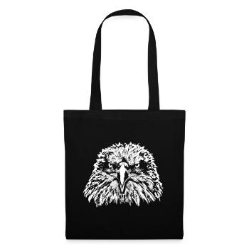 Eagle / Head / Bald Eagle - Tote Bag - black - Front