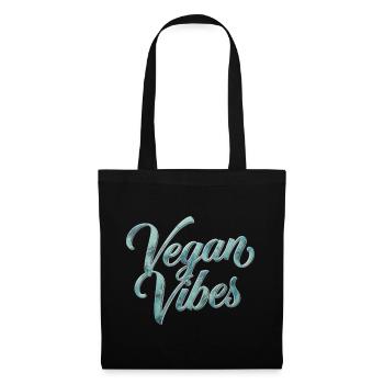 Vegan Vibes Veganism Statement - Tote Bag - black - Front