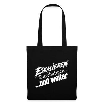 Einfach Weitermachen - Stoffbeutel - Schwarz - Vorne