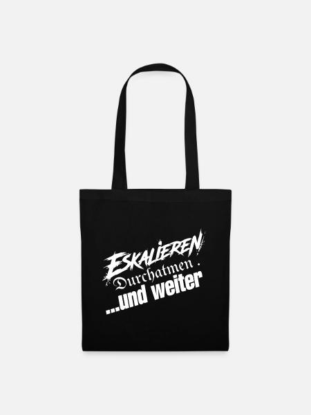 Einfach Weitermachen - Stoffbeutel - Schwarz