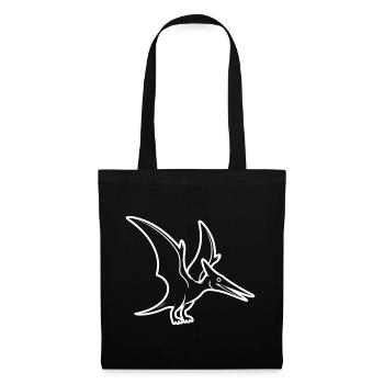 Fossiler Pterosaur Silhouette - Stoffbeutel - Schwarz - Vorne