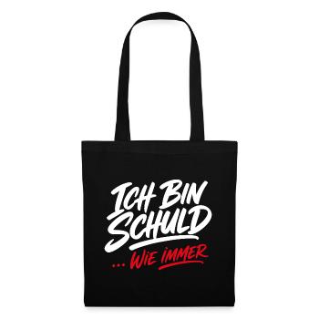 Ich Bin Schuld Wie Immer Sarkasmus Spruch - Stoffbeutel - Schwarz - Vorne