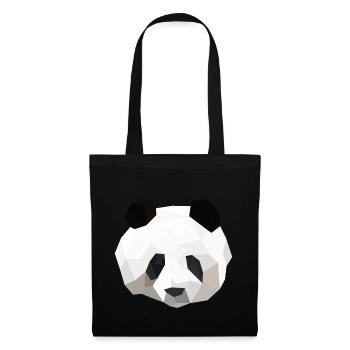 panda - Sac en tissu - noir - Devant