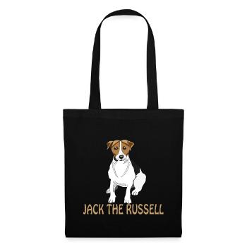 Jack Russell - Stoffbeutel - Schwarz - Vorne