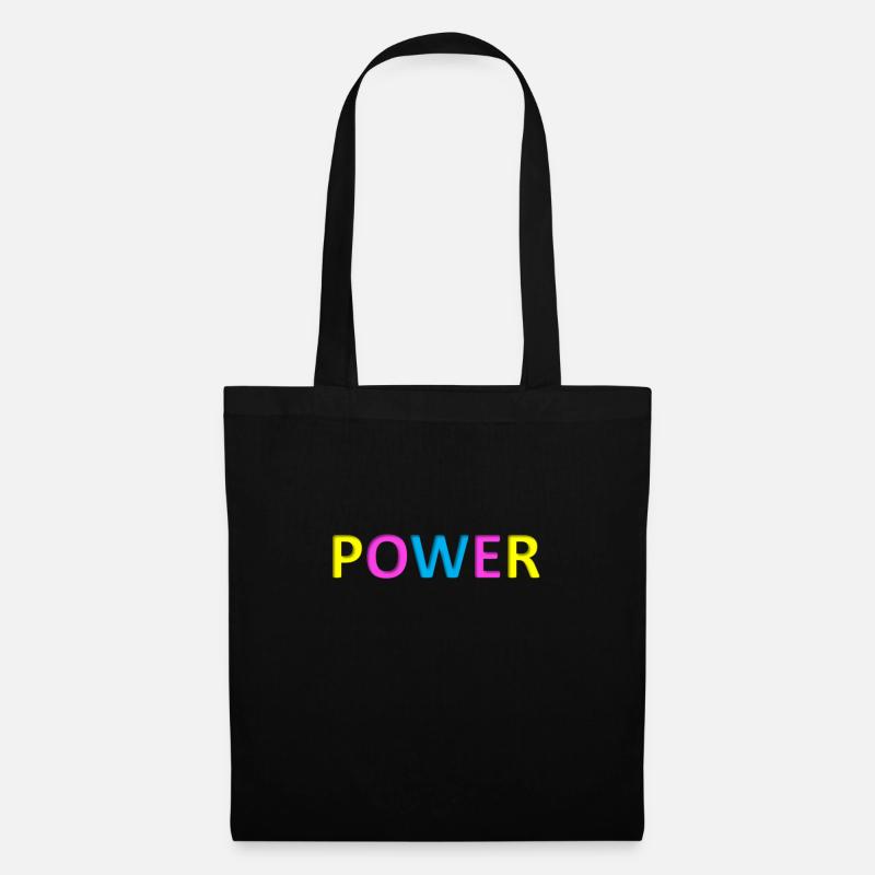 Power - Stoffbeutel - Schwarz