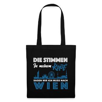 Vienna Shirt - They're right in my head - Gift - Tote Bag - black - Front