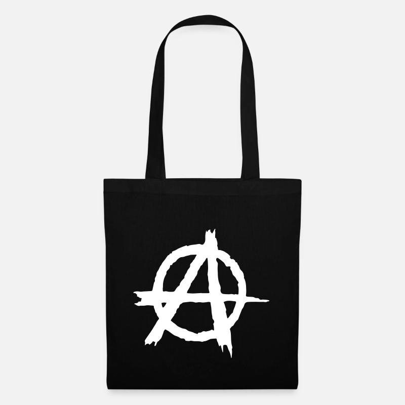 Anarchie Symbol - Stoffbeutel - Schwarz