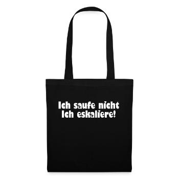 Bier - Ich saufe nicht - Stoffbeutel - Schwarz - Vorne