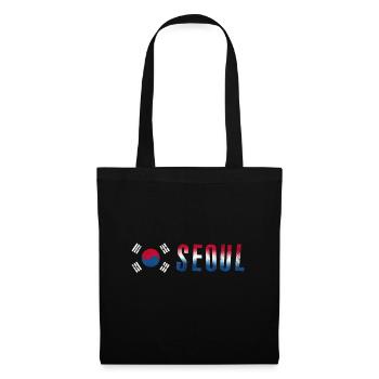 Séoul | Corée - Sac en tissu - noir - Devant