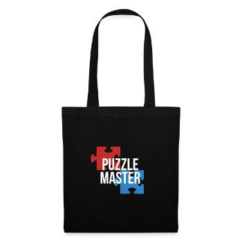 Puzzle master hobby gift idea - Sac en tissu - noir - Devant