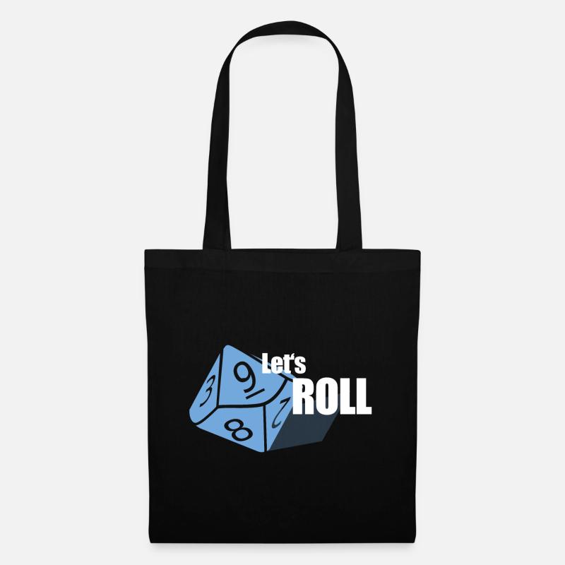 Roll Dice - Board Game - Board Game Evening - Tote Bag - black