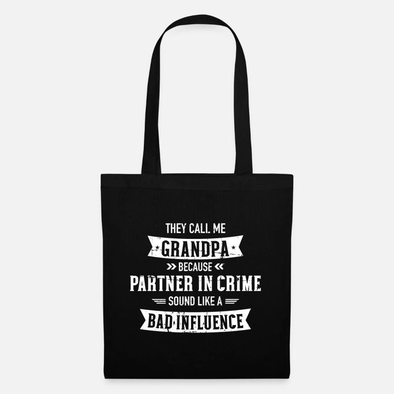 Papy - Sac en tissu - noir