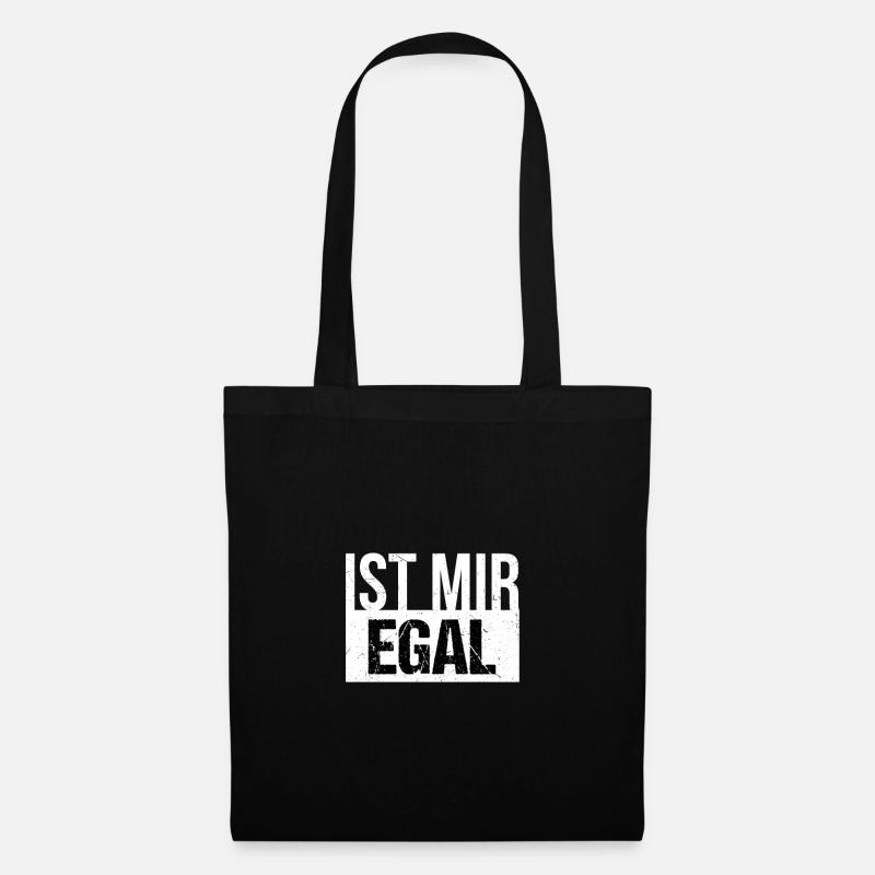 Ist Mir Egal - Stoffbeutel - Schwarz