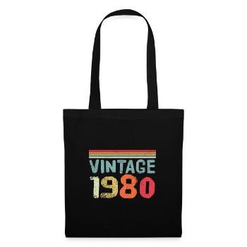 Born in 1980 vintage vintage - Tote Bag - black - Front