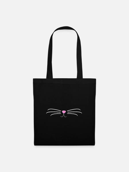 Chat, chat, cadeau, propriétaire de chat - Sac en tissu - noir