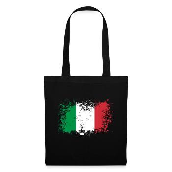 Italy flag italian food gift idea - Tote Bag - black - Front