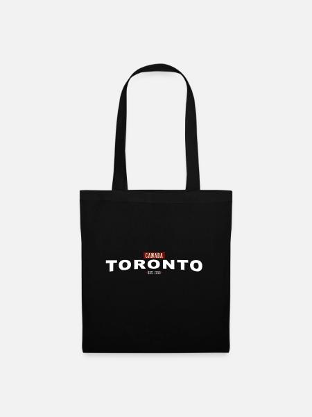 Toronto, Canada - Sac en tissu - noir
