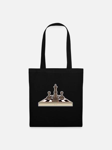 Jeu d’échecs - Sac en tissu - noir