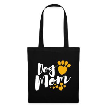 Dog Mom Dogs Motif - For Dog Moms - Tote Bag - black - Front