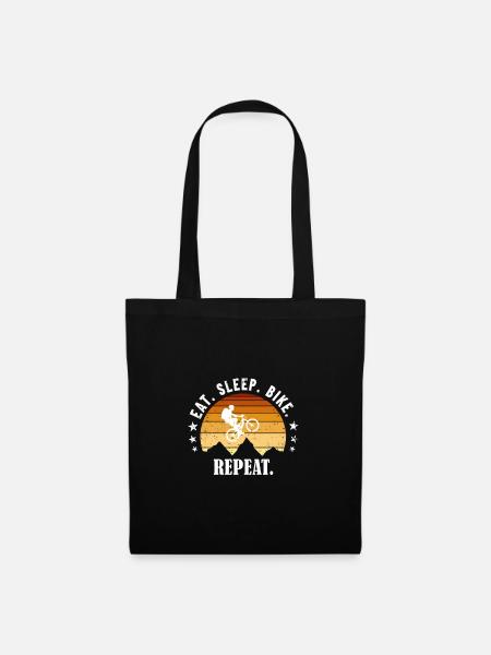 Eat Sleep Bike Repeat - Tote Bag - black