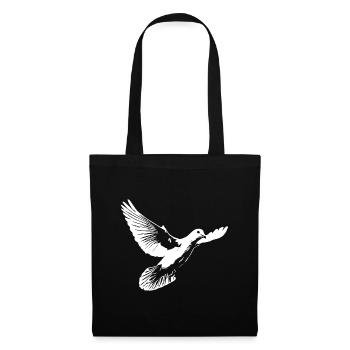 Beautiful white dove of peace - Tote Bag - black - Front