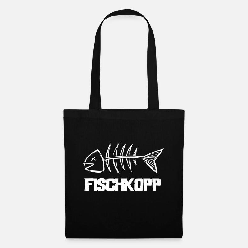 Fischkopp - Stoffbeutel - Schwarz