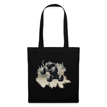 Camion monstre - Sac en tissu - noir - Devant