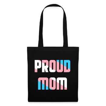 Proud Mom Transgender LGBTQ CSD Gift Idea - Tote Bag - black - Front
