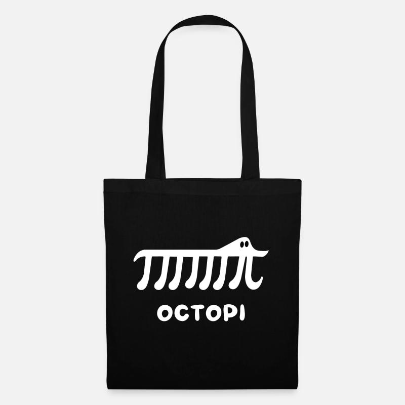 Pi - Octopi - Tote Bag - black