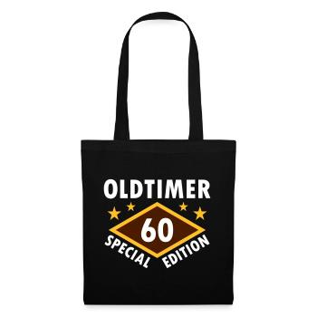 Oldtimer, 60, édition spéciale (diamant, étoiles) - Sac en tissu - noir - Devant