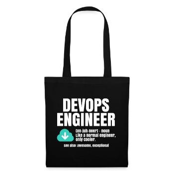 Devops Engineer - Tote Bag - black - Front