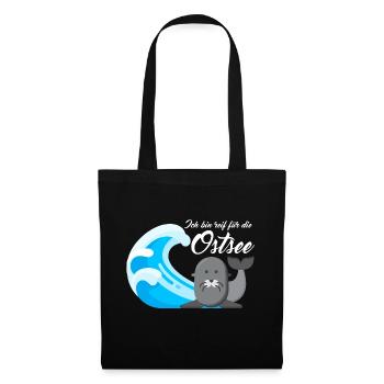 Ich bin reif für die Ostsee - Stoffbeutel - Schwarz - Vorne