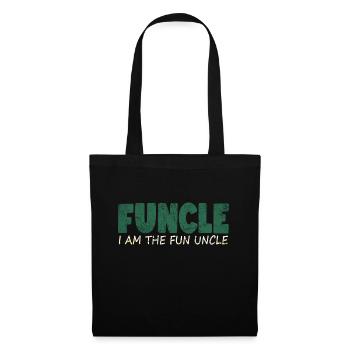 funcle spass onkel - Stoffbeutel - Schwarz - Vorne