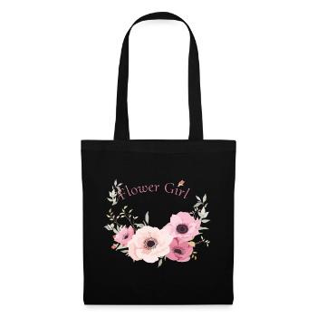 fleur fille fleurs fille romantique petite amie lol - Sac en tissu - noir - Devant