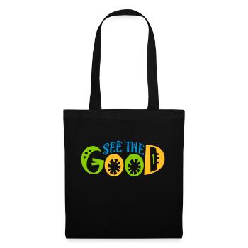 voir la bonne citation - Sac en tissu - noir - Devant