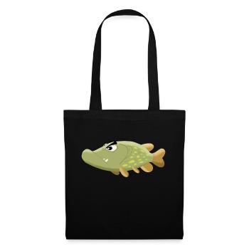 Grumpy Pike ! - Sac en tissu - noir - Devant