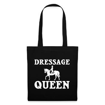 Dressur Reiten Pferd Training Dressurreiten - Stoffbeutel - Schwarz - Vorne