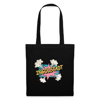 Ingolstadt Germany City Font Pop Art Comic - Tote Bag - black - Front