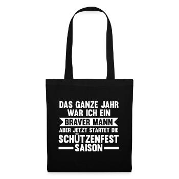 Schützenverein Schützenfest - Stoffbeutel - Schwarz - Vorne