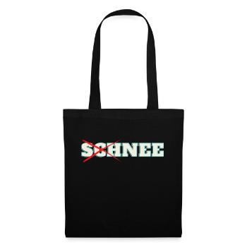 Schnee - Stoffbeutel - Schwarz - Vorne