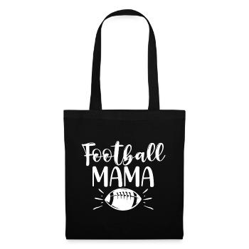 Maman du football - Sac en tissu - noir - Devant