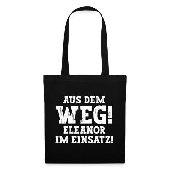 Eleanor Lustiger Spruch Vorname Name Eleanor - Stoffbeutel - Schwarz - Vorne